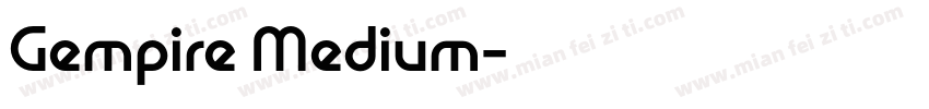 Gempire Medium字体转换